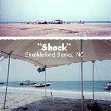 Tent on Shackleford Banks